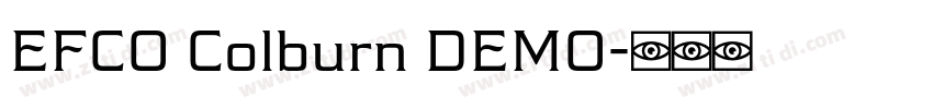EFCO Colburn DEMO字体转换